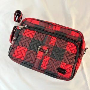 Lug Carousel XL Crossbody in Buffalo Check Red